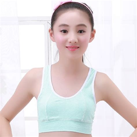 Buy 2017 Puberty Young Girls Cotton Training Bras