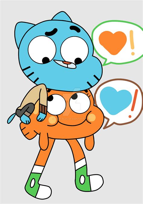 Darwin Watterson Gumball Watterson Fionna And Cake Amazing World Of Gumball Adventure Time