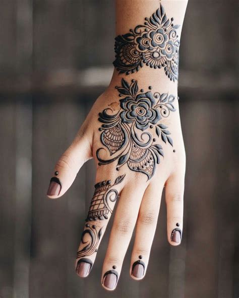 Henna Flower Designs For Shoulders