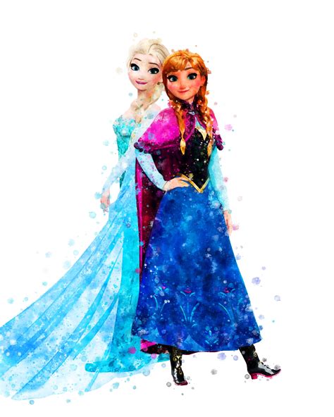 Anna And Elsa Print Frozen Printables Disney Princess Elsa And Anna