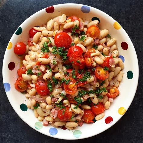 Cannellini Bean Salad With Cherry Tomatoes And Haricots Verts