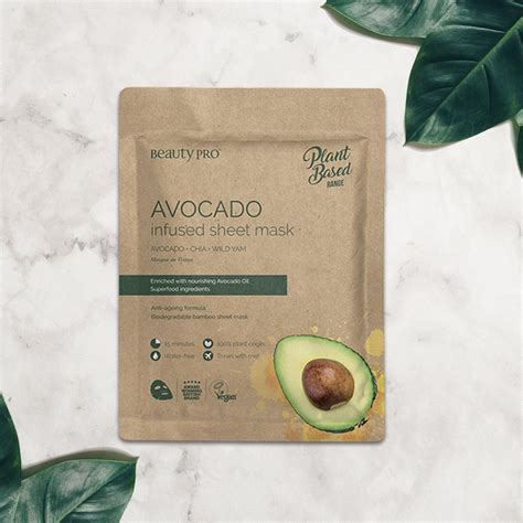 Avocado Infused Sheet Face Mask Face Sheet Mask Superfood