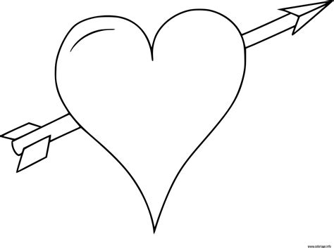 Gabarit un coeur simple à colorier ou à découper dory en coloriage coeur simple. Coloriage A Imprimer Un Coeur - Gratuit Coloriage