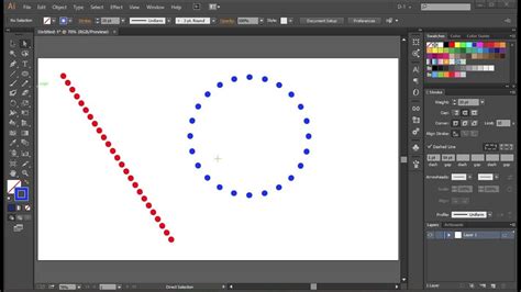 How To Make Dotted Lines In Adobe Illustrator Youtube