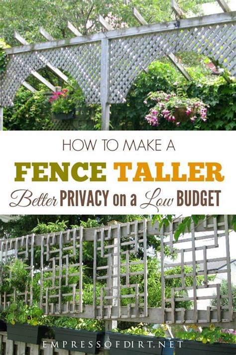 I used a miter saw, but a hand saw works just fine. How to Make a Fence Taller for Better Privacy | Empress of ...
