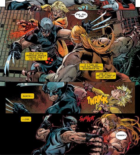 Wild Child Wolverine Vs Comic Books Art