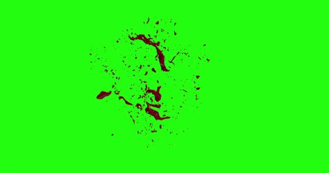 4k Blood Burst Motion Blur Green Screen 189 Stock Footage Sbv