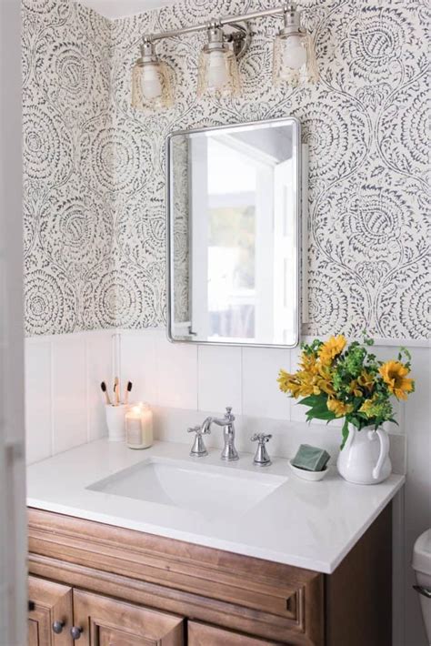 It instantly changes the look of the room and in most cases… all you need is a focal wall. Modern Farmhouse Style Bathroom Makeover Reveal ...