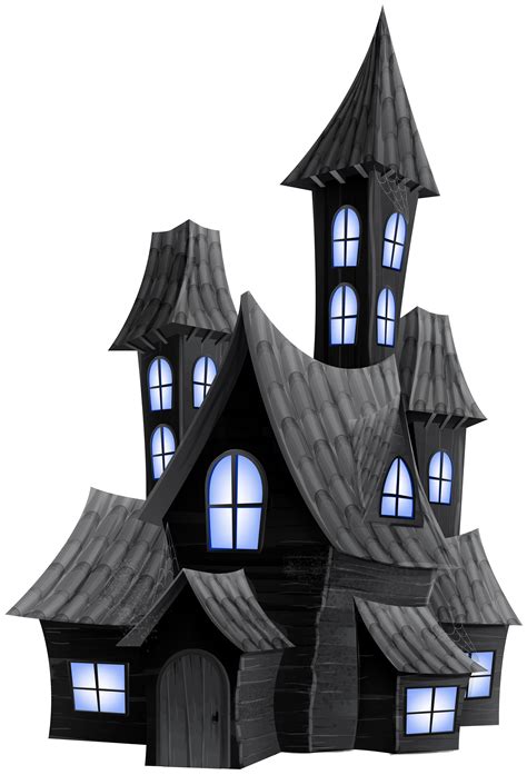 Halloween Ghost Clip Art Halloween Scary House Transparent Png Image