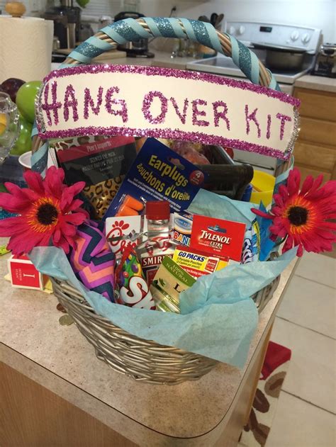 Unique 21st birthday gifts for best friend. DIY Gift Basket for College Girls | over kit for best ...