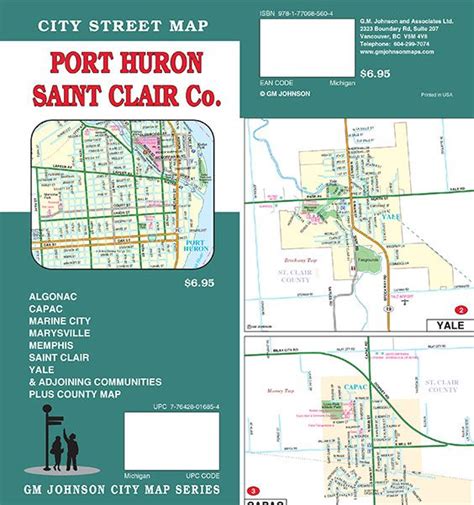 Port Huron St Clair County Michigan Street Map Gm