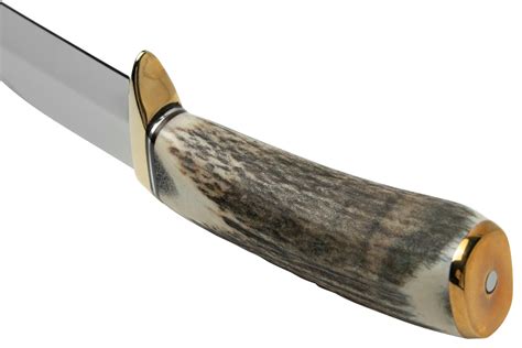 Mam Hunting Knife Deer Antler Handle 5474 Fixed Knife Advantageously