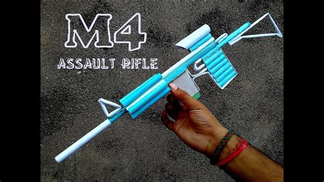 How To Make A Paper M4 Assault Rifle Youtube