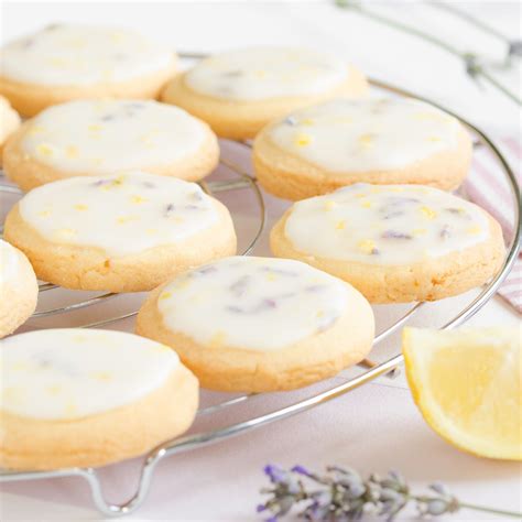 Lavender Shortbread Cookies With Lemon Lavender Glaze Norwood Farm