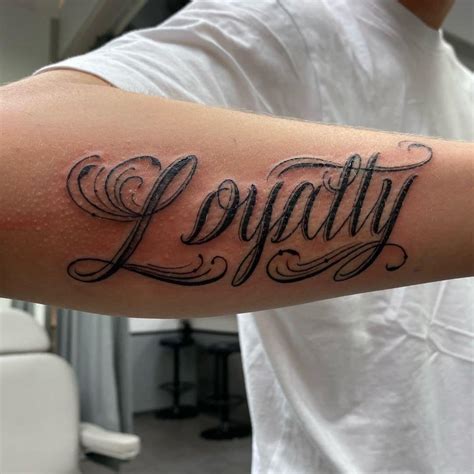 Love Loyalty Out Values Everything Tattoo