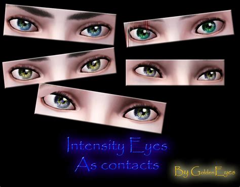 Mod The Sims Intensity Eyes As Contacts And Defaults