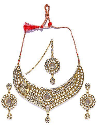 Bindhani Indian Bollywood Style Kundan Jewelry Set Wedding Bridal Party