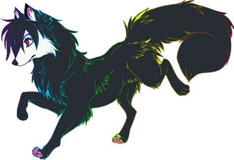 Breedable Rainbow Wolf Female Best Offer By Queenevania On Deviantart