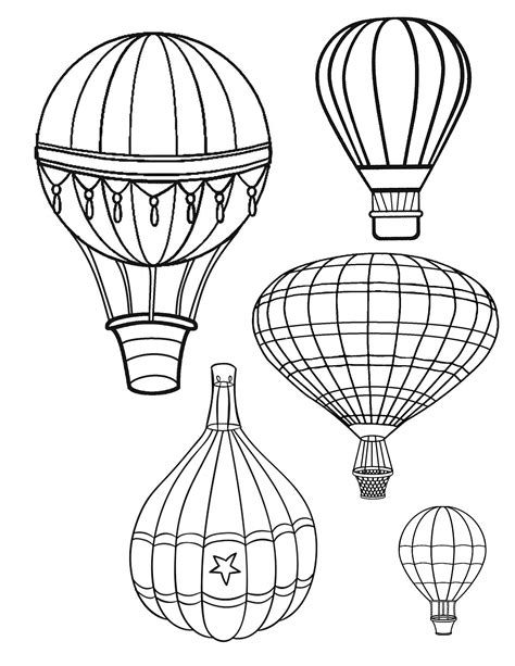 Hot Air Balloon Printable