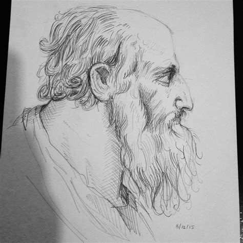 I Made This Drawing Old Man With Beard D Quite Happy With The Results