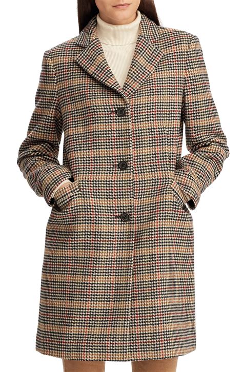 Lauren Ralph Lauren Wool Blend Reefer Coat Nordstrom