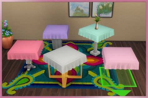 Blackys Sims 4 Zoo Tablecloth 1x1 By Cappu • Sims 4 Downloads