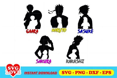 Naruto Character Silhouette SVG Gravectory