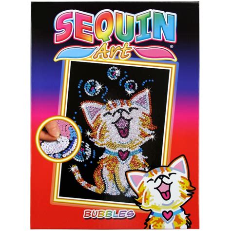 Sequin Art Bubbles The Kitten Junior Craft And Hobbies From Crafty