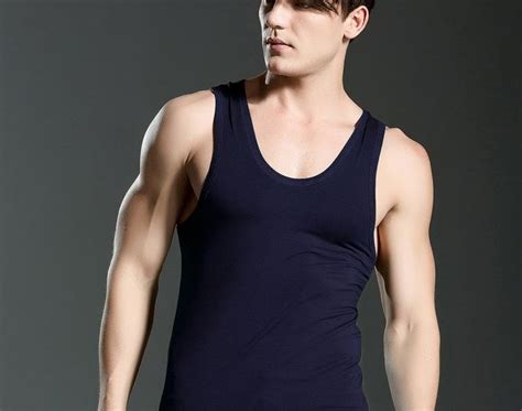 Buy Online Pcs Men S Close Fitting Vest Fitness Elastic Casual O Neck
