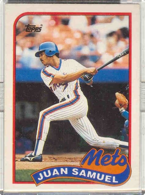 I've always loved the 1989 donruss set so writing this article was a great trip down memory lane. bdj610's Topps Baseball Card Blog: Random Topps Card of the Day: 1989 Topps Traded #108T Juan Samuel