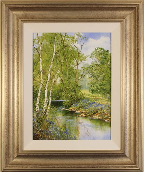Terry Evans Original Oil Painting On Canvas Along The River Art To