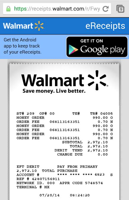 How much does it cost to send money at walmart. New Walmart eReceipts Help Keep Track of Spending. Should ...