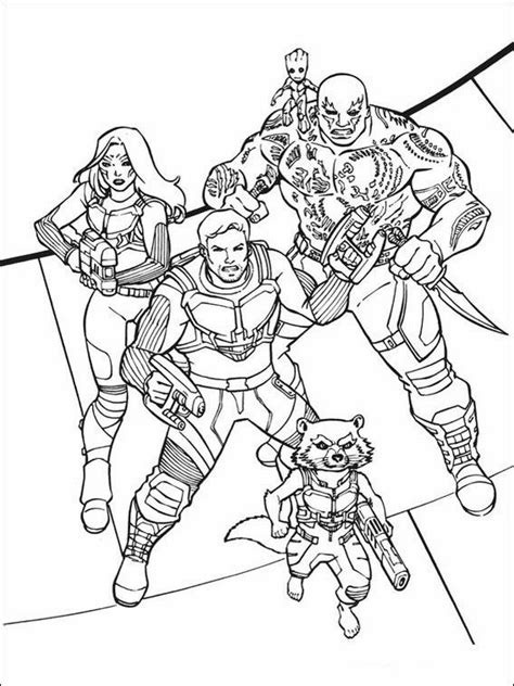 We have also provided smaller sets of just the coloring pages. Printable coloring pages for kids Guardians of the Galaxy ...