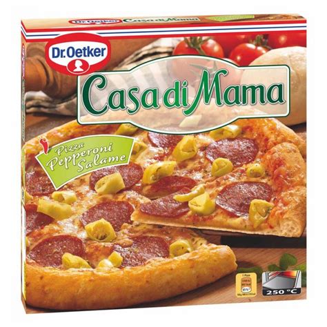 Dr Oetker Casa Di Mama Pizza Pepperoni Salame 415 G
