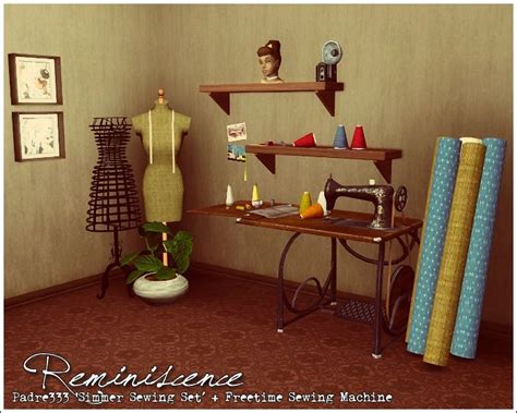 Reminiscence Sewing Clutter Sims 4 Cc Furniture Sims Sims 4