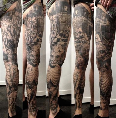 Final tribal half leg sleeve design looking magnificent. Leg Tattoo Sleeves Drawings Leg Sleeve Tattoo Design ...