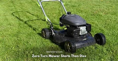 Zero Turn Mower Starts Then Dies Lawn Arena