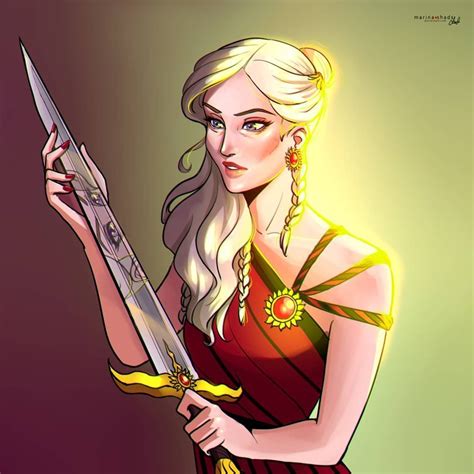 Visenya Targaryen With Her Valyrian Longsword Dark Sister I Love