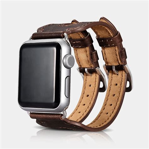 Custom iWatch Leather Watch Bands Classic Series Genuine ...