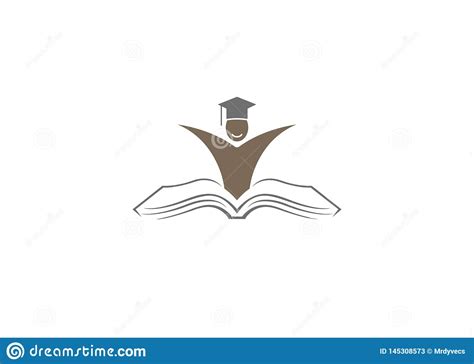 Logotipo Creativo De La Educaci n Del Libro Del Cuerpo Ilustración del