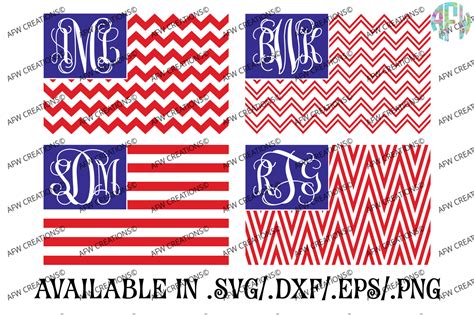 Usa American Flag Svg Dxf Eps Cut Files By Afw Designs Thehungryjpeg