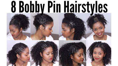 Here are 25 ways to wear exposed bobby pins in short, long, curly, and straight of all the hair accessories out there, bobby pins win the superlative for both most practical and least sexy. 8 Bobby Pin Hairstyles on Natural Hair| Flawlesshairstyle ...