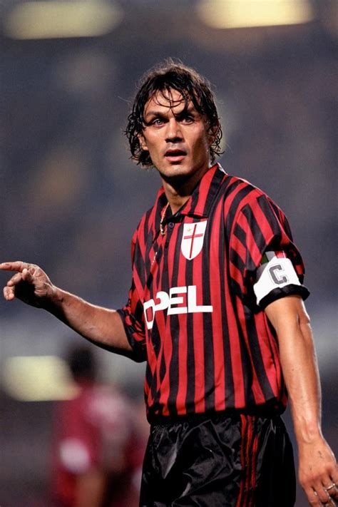 Paolo Maldini One Of The Greatest Defenders Of All Time He Played His Entire Career For Ac