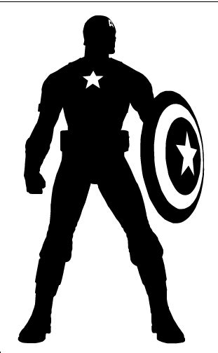 Captain America Silhouette By Ba Ru Ga On Deviantart Silhouette