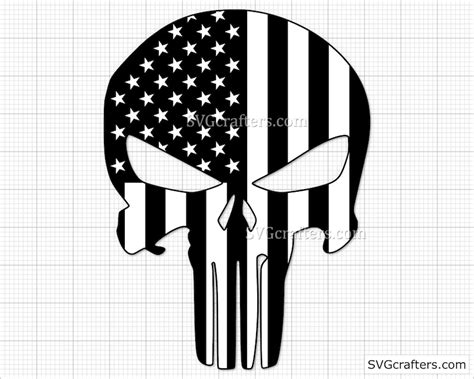 American Punisher Flag Svg The Punisher Svg Punisher Svg Punisher Skull