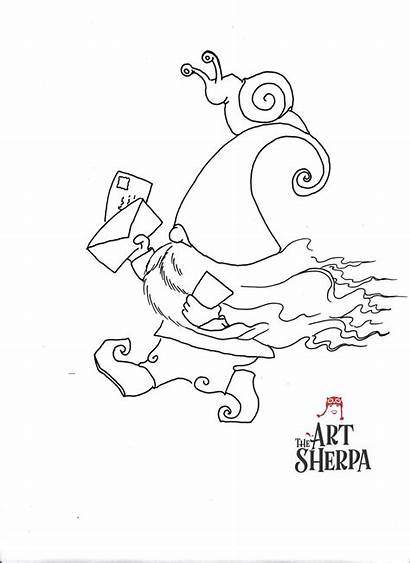 Sherpa Gnome Traceable Christmas Canvas Theartsherpa Easy