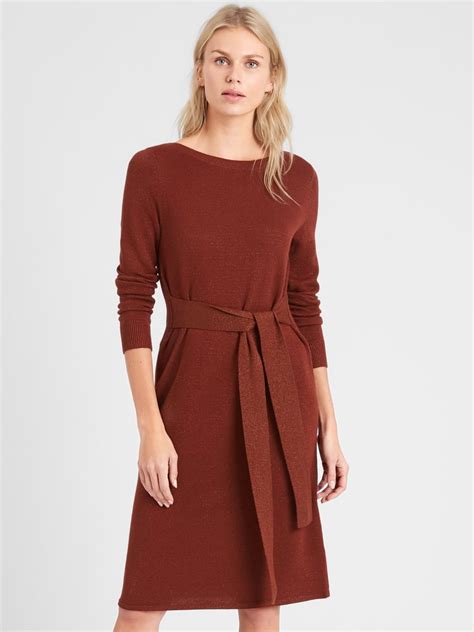 Lurex Belted Sweater Dress Cheap Sweater Dresses Popsugar Fashion