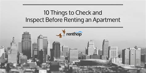 10 Things To Check And Inspect Before Renting An Apartment Renthop
