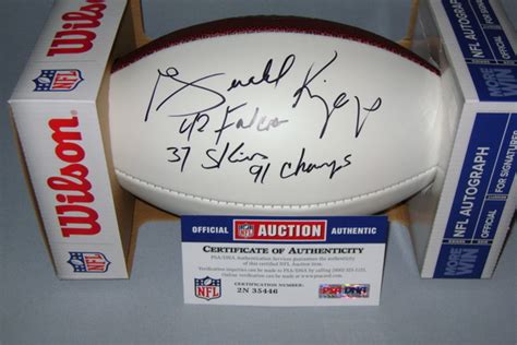 Nfl Auction Nfl Falcons Gerald Riggs Signed Panel Ball