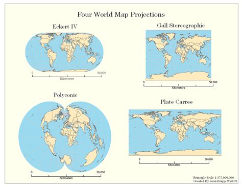 Different Types Of Map Projections
